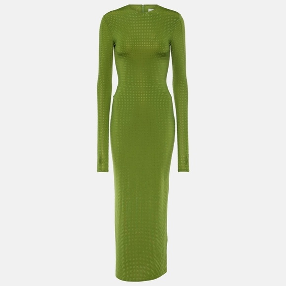 green alex perry dress Alex Perry Neon Green Dress with Panel Detailing FR 38 (UK 10) – Sellier main image 1